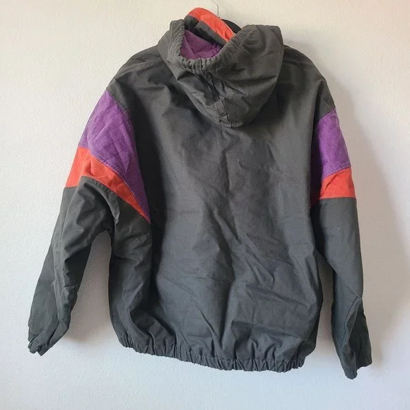 Levis Cordura Skateboard Canvas Hoodie Jacket Size XXL Gray Purple Heavy